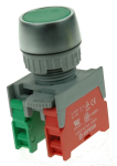 Кнопка управления PBF22-1-O/C-G зелёная, моностабильная