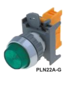 Сигнальная лампа PLN22A-G зеленая, без LED