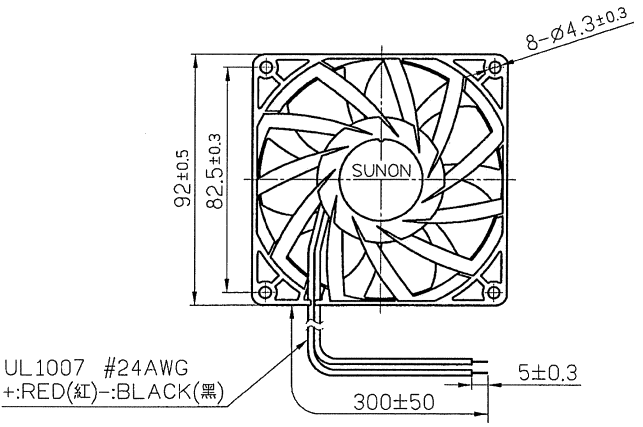 Вентилятор малогабаритний осьової PMD1209PMB1A DC12V