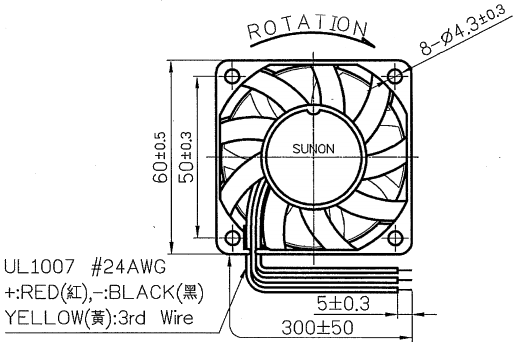 Вентилятор малогабаритный осевой PMD2406PMB1AF DC24V