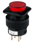 Кнопка управления  R13-508AR красная, бистабильная