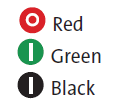 Кнопка управления T11AA81 красная, с символом