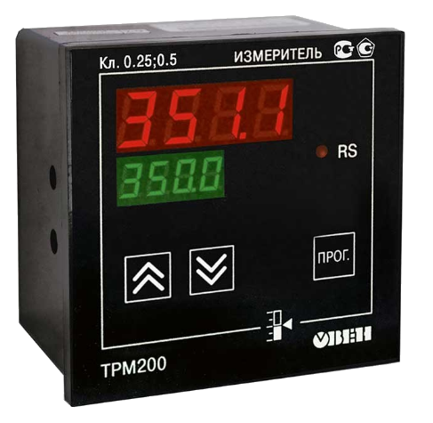 Вимірювач-регулятор ТРМ200-Щ1, загальнопромисловий, двоканальний з RS-485