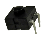 Кнопка управления TS202-21-1-B чёрная, бистабильная