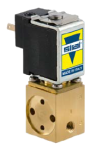 Електромагнітний микроклапан V366B01C, триходовий прямої дії.