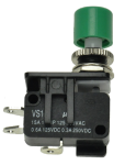 Кнопка управління VAQ4-G-15-1A зелена, моностабильная