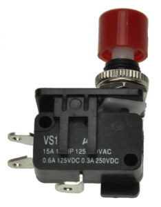 Кнопка управління VAQ4-R-15-1A червона, моностабильная