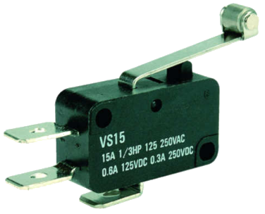 Концевой  выключатель VS15N06-1C, с рычагом и роликом