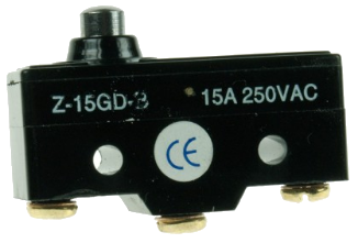 Кінцевий вимикач Z-15GD-B, з верхнім штовхачем