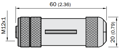 Роз'єм DOS-1205-GQ, для підключення датчика