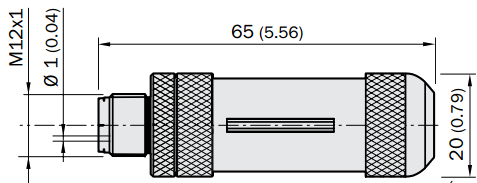 Роз'єм STE-1205-GQ, для підключення датчика