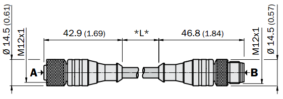 Кабель-переходник DSL-1204-G0M6, для подключения датчика