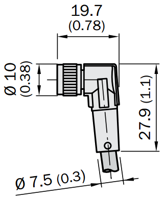 Кабель DOL-0803-W02MC, для подключения датчика