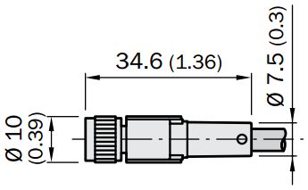 Кабель DOL-0804-G02MC, для підключення датчика