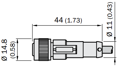 Кабель DOL-1205-G02MC, для підключення датчика