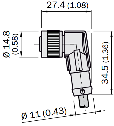 Кабель DOL-1205-W02MC, для підключення датчика