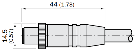Кабель STL-1205-G05MQ, для підключення датчика