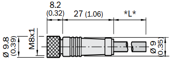 Кабель DOL-0803-G05MD, для подключения датчика