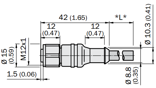 Кабель DOL-1205-G02MN, для підключення датчика