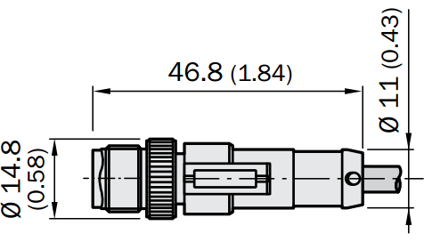 Кабель STL-1208-G02MA, для підключення датчика