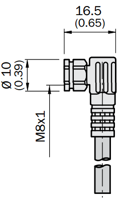 Кабель DOL-0803-W02MN, для підключення датчика