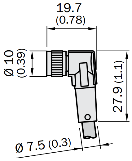 Кабель DOL-0804-W05MCS01, для підключення датчика