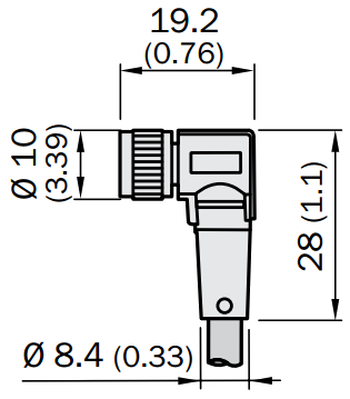 Кабель DOL-0803-L02MC, для підключення датчика