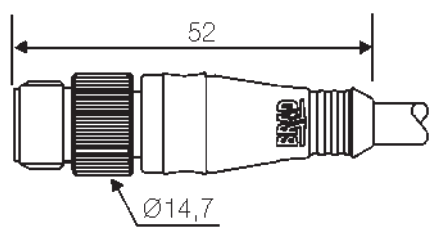 Кабель 803006P03M020, для подключения датчика