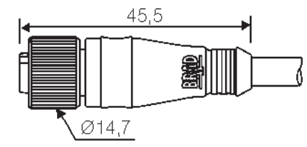 Кабель 8040P0P03M050, для підключення датчика