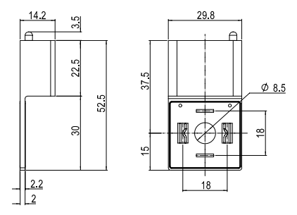 Адаптер сигнальний A07C4H, для клапанного роз'єму DIN43560-A