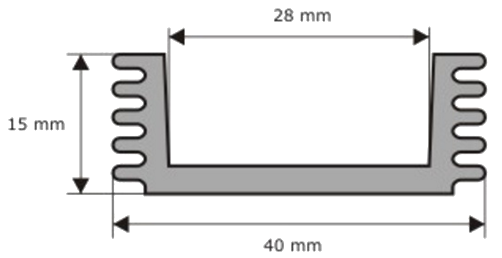 Радиатор A4755/3, охлаждения электроники
