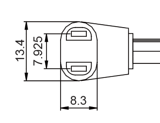 Кабель живлення C2-03 для малогабаритних вентиляторів