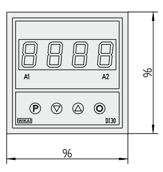 Цифровой индикатор DI30, для монтажа в панель