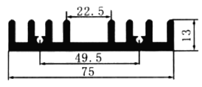 Радиатор DY-E/4,4, охлаждения электроники