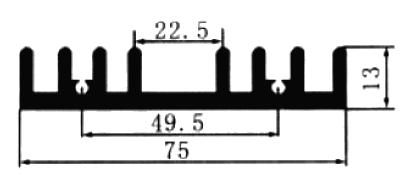 Радиатор DY-E/8,8, охлаждения электроники