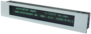 Дисплей для монтажа в панель mitex DP VFC 2x40