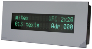 Дисплей для монтажу на панель mitex DP VFC 2x20