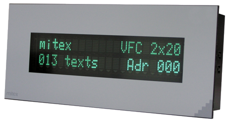 Дисплей для монтажу на панель mitex LCD 240x128