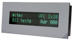 Дисплей для монтажа в панель mitex SI LCD 100x32