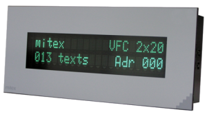 Дисплей для монтажа в панель mitex SI LCD 100x32