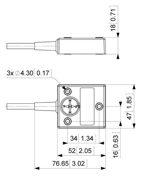 Датчик угла наклона (инклинометр) ADS-360-1-AV20-VE2-5W, одноосный