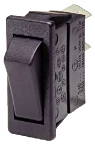 Переключатель клавишный стандартный H5500AQ, одна кнопка без индикации