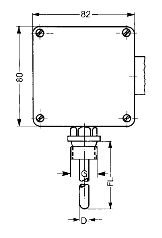Датчик температуры GTMU-MP-AP1, с дисплеем, для неагрессивных газов