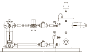 Устройство циркуляции жидкого топлива W-OC-L 180 SF горелок, с ситчатым фильтром и топливным счетчиком