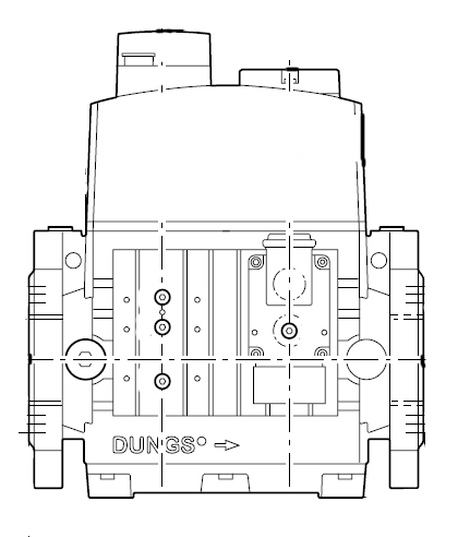 Газовый магнитный клапан DMV-5080/12 горелок, с фланцевым исполнением в соответствии с EN 161