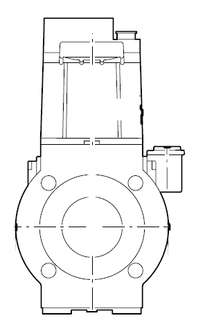 Газовый магнитный клапан DMV-5080/12 горелок, с фланцевым исполнением в соответствии с EN 161