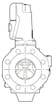 Газовый магнитный клапан VGD40.125 горелок, двойной с фланцевым исполнением в соответствии с EN 161