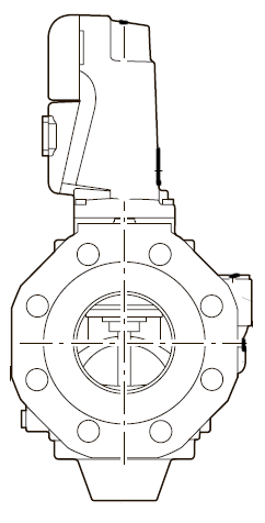 Газовый магнитный клапан VGD40.125 горелок, двойной с фланцевым исполнением в соответствии с EN 161