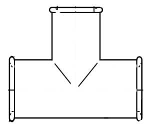Тройник EN 10242 горелок, резьбовое исполнение, для газовой арматуры