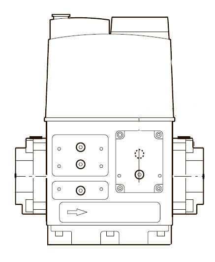 Газовый магнитный клапан DMV-525/12 горелок, с резьбовым исполнением в соответствии с EN 161